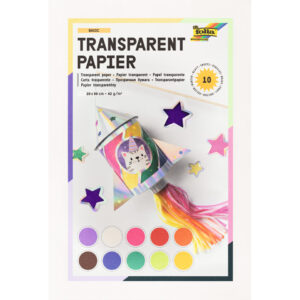 Transparentpapier - Heft, 20 x 30 cm, 42 g/qm, 10 Blatt