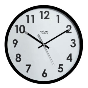 Wanduhr Quarz Naturalis, Ø 30cm, schwarz