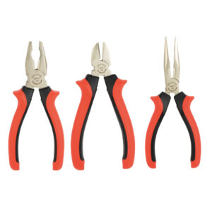 Zangensatz, 3-tlg., vernickelt