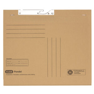 Pendelhefter - 4 Trennblätter, Natronkarton (RC), A4, naturbraun