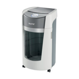 Aktenvernichter IQ OptiMax Office P5, Mikro-Partikelschnitt, 10 Blatt, weiß