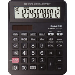 Taschenrechner EL-CC12D, schwarz