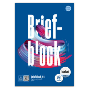 Briefblock - A4, 50 Blatt, 70 g/qm, 5 mm kariert