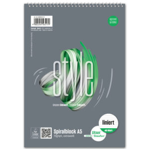 Spiralblock A5 40 Blatt 70g/qm 9mm liniert