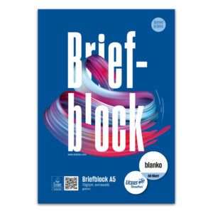 Briefblock - A5, 50 Blatt, 70 g/qm, blanko