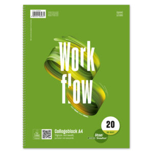 Collegeblock - A4, 80 Blatt, 70 g/qm, blanko