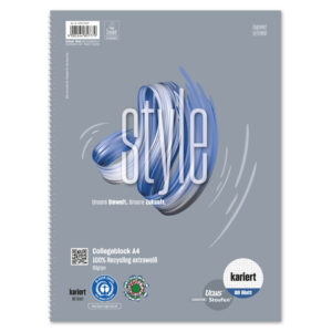 Collegeblock LIN22 - A4, 80 Blatt, 60 g/qm, kariert