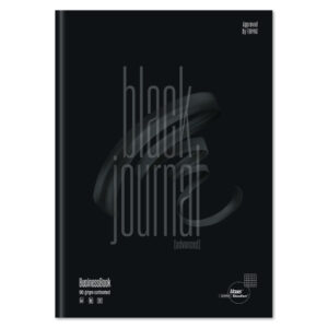 Geschäftsbuch - A4, 80 Blatt, 90 g/qm, kariert, schwarz