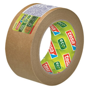 Verpackungsklebeband tesapack® Paper EcoLogo - Papier, 50 m x 50 mm, braun