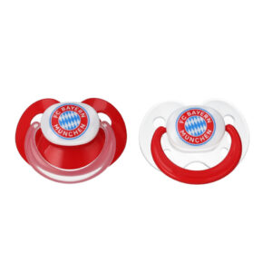 Schnuller 0-6 Monate, 2er-Set, rot/weiß