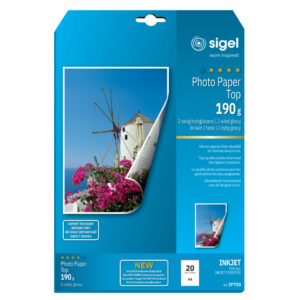 Inkjet Fotopapier Top - A4, 2-seitig hochglänzend, 190 g/qm, 20 Blatt