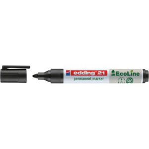 21 Permanentmarker EcoLine - 1,5 - 3 mm, schwarz, nachfüllbar