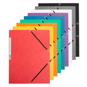 Eckspanner - Karton A4 mit Gummizug sortiert, 10 Stück