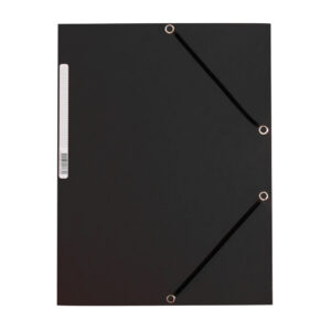 Eckspanner - Karton A4 mit Gummizug schwarz