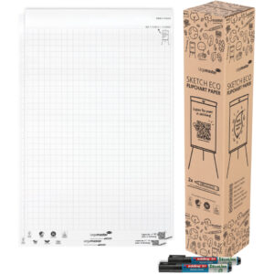 Flipchart-Block SKETCH ECO - 65 x 98 cm, kariert, 80 g/qm, 50 Blatt