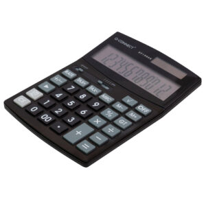 Tischrechner, 12-stellig, schwarz