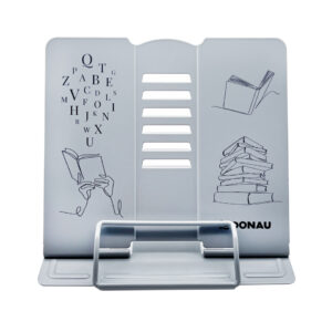 Leseständer Metall Bücher grau