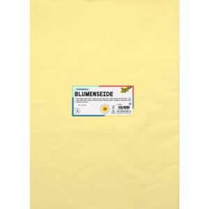 Blumenseide - 50 x 70 cm, 26 Bogen, zitronengelb