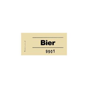 Gutscheinblock "Bier" gelb