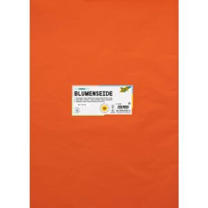 Blumenseide - 50 x 70 cm, 26 Bogen, orange