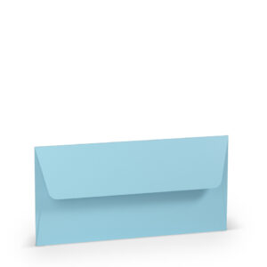 Briefhülle Paperado - DL, 100 g/qm, aqua gerippt, Seidenfutter