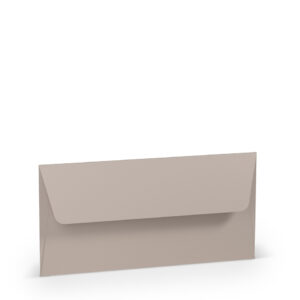 Briefhülle Paperado - DL, 100 g/qm, taupe gerippt, Seidenfutter