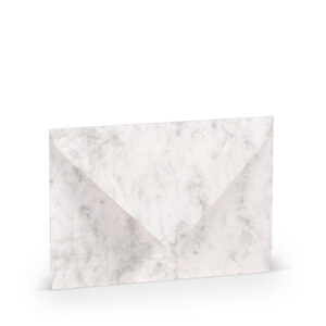 Briefhülle Paperado - C6, 100 g/qm, grau marmora, Seidenfutter