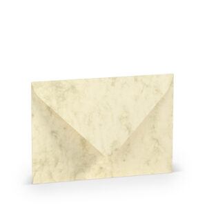 Briefhülle Paperado - C6, 100 g/qm, chamois marmora, Seidenfutter