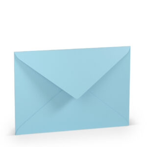 Briefhülle Paperado - C5, 100 g/qm, aqua gerippt, Seidenfutter