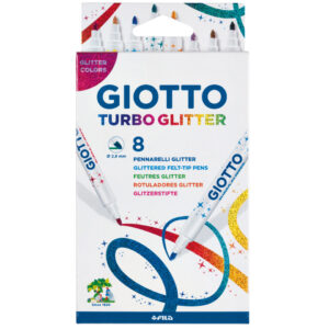 Faserschreiber Turbo Glitter - 8 Farben sortiert