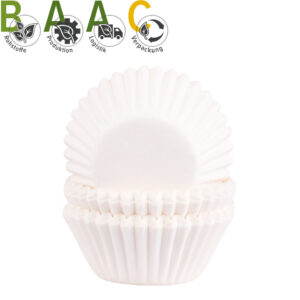 Back- und Pralinenförmchen - Ø 26 mm, weiß, 200 Stück