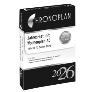 Wochenplan, A5, 2026, Weiß, 148 x 210 mm, Inhalt: 86 Blätter / 1 Stück