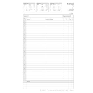 Buchkalender, Business Edition A5, 2026, Schwarz, 140 x 215 x 19 mm, Inhalt: 126 Blätter / 1 Stück