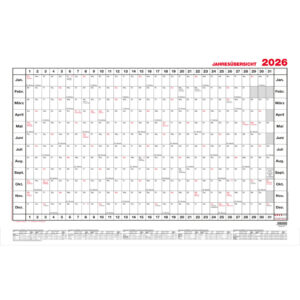 Jahresübersicht - A1, quer