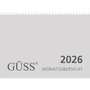 Wandkalender - A4, quer, 1 Monat / 2 Seiten