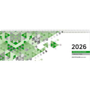 Tischquerkalender 146 - 1 Woche / 1 Seite, 30 x 10 cm, grün