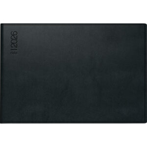 Taschenkalender Septimus 2026 - 1 Woche / 2 Seiten, 15,2 x 10,2 cm quer, schwarz