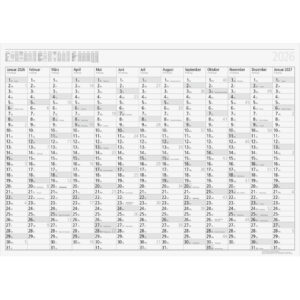 Jahresplaner Young Design 2026, 86 x 61 cm, 13 Monate