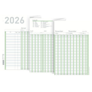 Urlaubsübersicht 2026 - max. 26 Mitarbeiter, 100 x 29,7 cm
