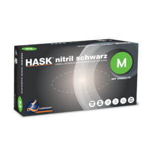 Einmalhandschuhe - Größe M, 100 Stück, Nitril, schwarz