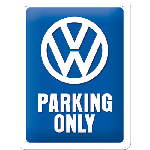 Blechschild VW Parking Only