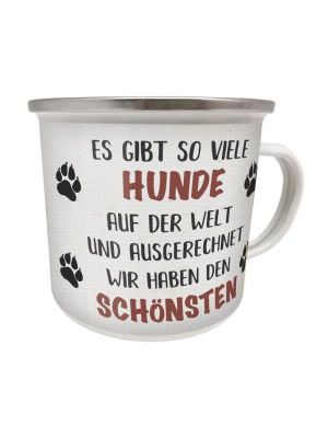 Emaillebecher Schönster Hund
