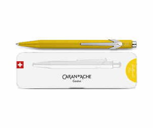 849 Kugelschreiber gelb mit Etui Caran d'Ache Colormat-X