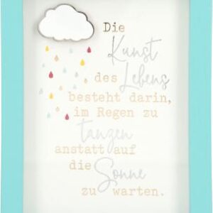 Bilderrahmen mit Spruch 1,9x9x12cm Die Kunst des Lebens besteht darin, im..