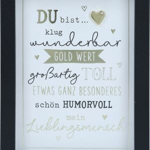 Bilderrahmen mit Spruch 1,9x9x12cm Du bist...