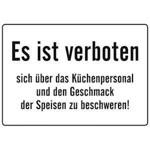 Blechpostkarte Es ist verboten
