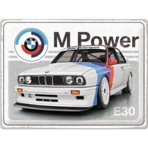 Blechschild BMW Motorsport M Power E30