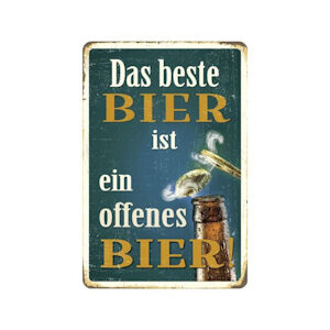 Blechschild Das beste Bier