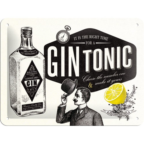 Blechschild Gin Tonic
