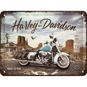 Blechschild Harley-Davidson Route 66 Road King Classic